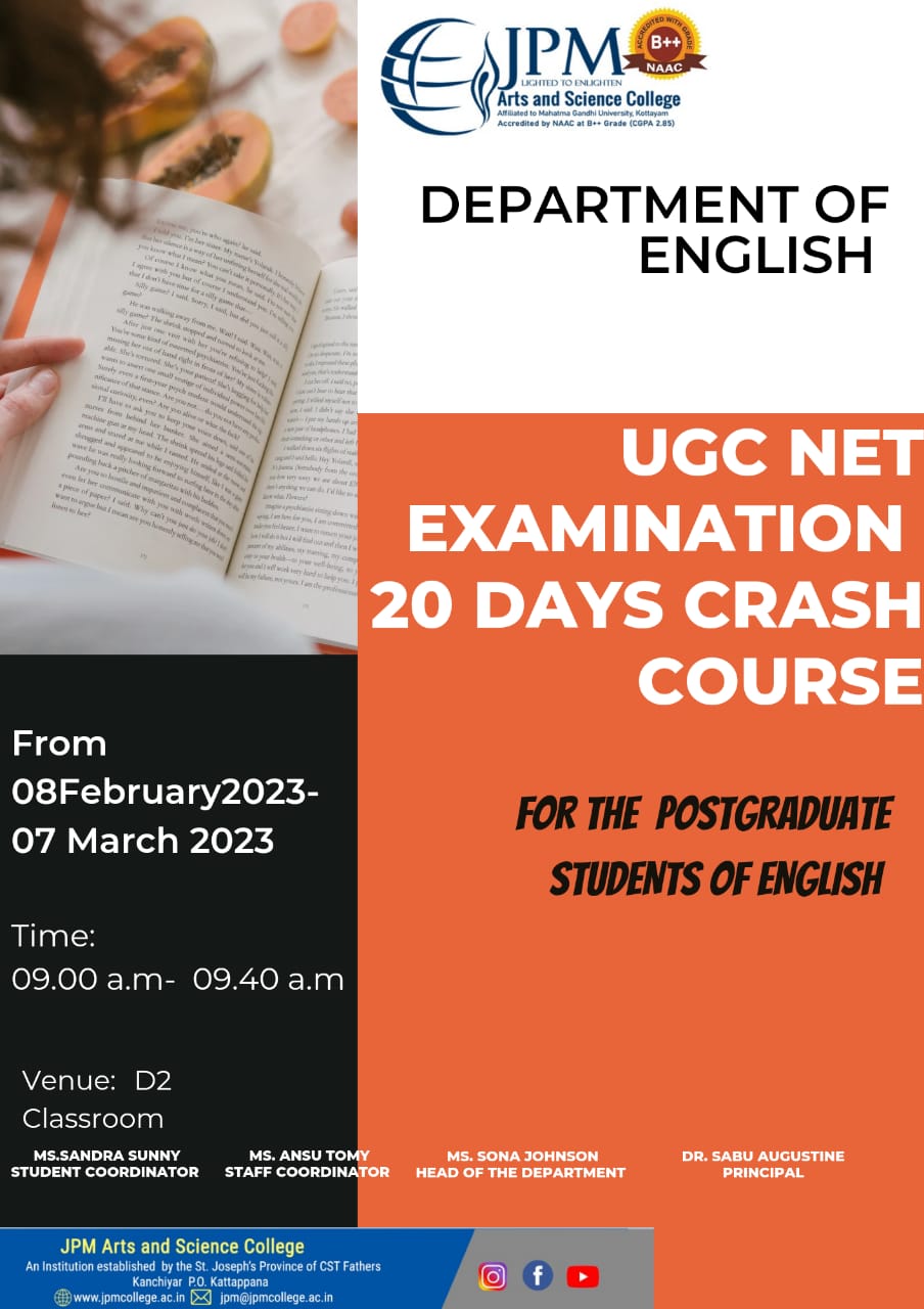 UGC NET Examination - 20 Days Crash Course